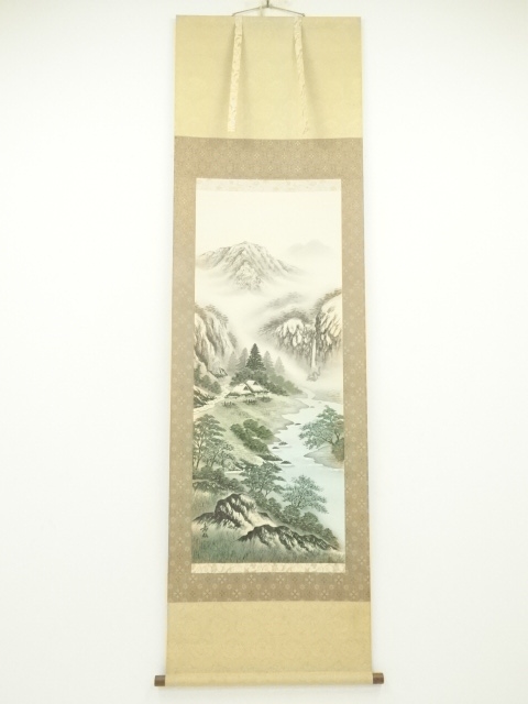 JAPANESE HANGING SCROLL / HAND PAINTED / LANDSCAPE